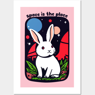 Space Bunny Posters and Art